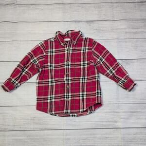 4 Hanna Andersson Plaid Flannel Button-Up Shirt